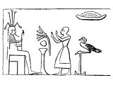 Egyptian offering the Lotus to his god